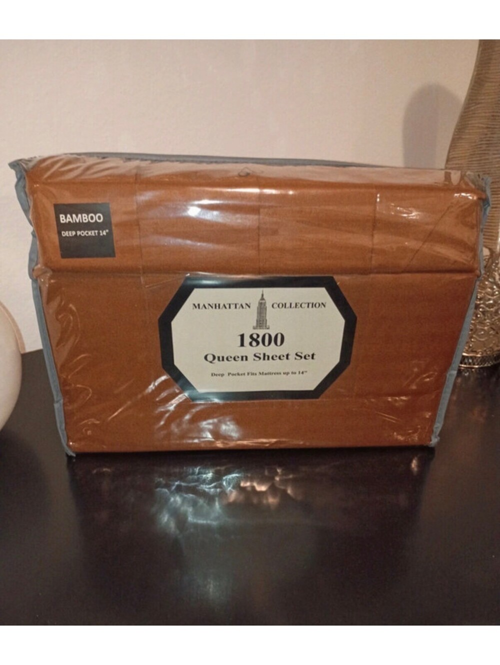 Manhattan Collection Bamboo 1800. Queen sheet set 6 pieces deep pockets